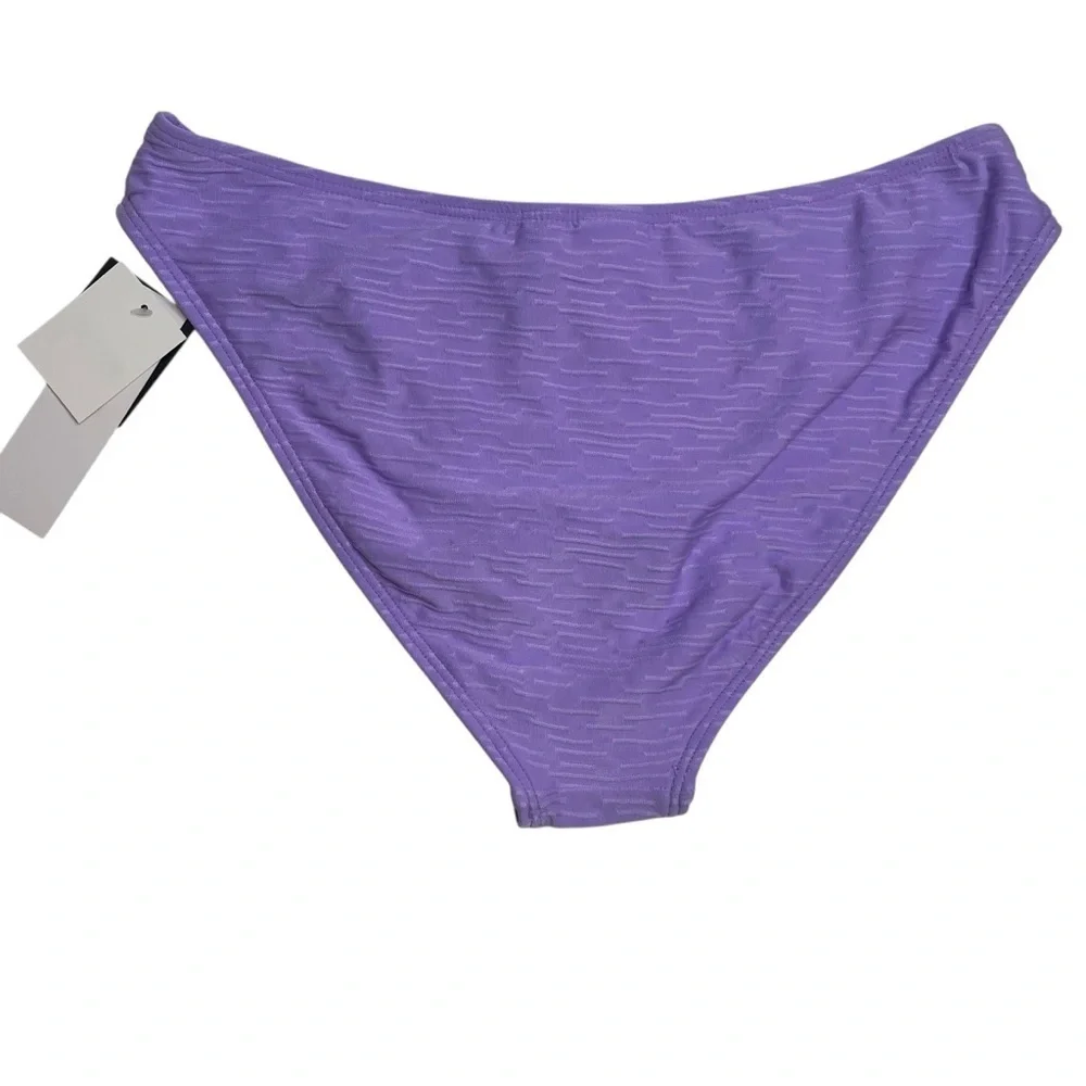 Salt + Cove Textured Hipster Bikini Bottoms Purple Small New with Tags